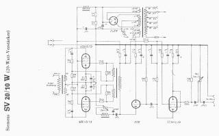 Siemens SV20 10 schematic circuit diagram